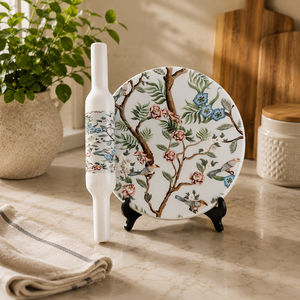 Falah International - Precioso Juego de Tabla y Rodillo para Repostería Chakla Belan, Mármol Premium Hecho a Mano, Venta al por Mayor, Encantador Juego Chakla Belan - Product Image 1