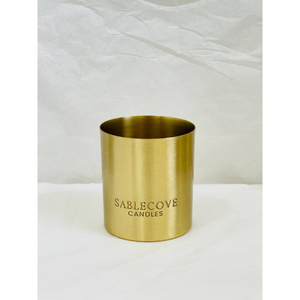 Brushed Gold Metal <b>Candle</b> Jars With Custom Logo Empty Brass Round <b>Candle</b> Vessels For Home Decor And Wedding <b>Gifts</b> Heat Resistant - Product Image 6
