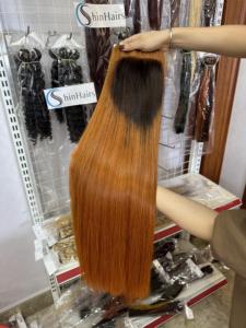 Paquets de cheveux humains 8-30 pouces paquets droits orange gingembre Extensions de cheveux vietnamiens vendeur de paquets de gros - Product Image 2
