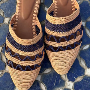 Handmade Raffia <b>Slippers</b>, Women's Summer Sandals - Product Image 1