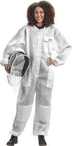 ชุดเลี้ยงผึ้งแบบตาข่ายระบายอากาศสำหรับผู้ชายและผู้หญิง  สีตามสั่ง พร้อมผ้าคลุมหน้า - Product Image 2