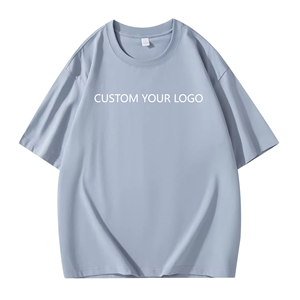 T-shirt pour homme en molleton 100% coton brodé, coupe classique, style hip-hop - Product Image 4
