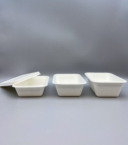 Nouvel emballage alimentaire en bagasse, type coquille, 13 x 6 pouces, biodégradable, couvercle jetable, compostable, style moderne, pour plats à emporter 2026 - Product Image 1