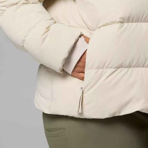 Custom <b>Women's</b> Hooded Bubble Fabric 100% Polyester Filled Breathable Cropped Puffer <b>Jacket</b> Lightweight <b>Packable</b> Foldable Autumn - Product Image 6
