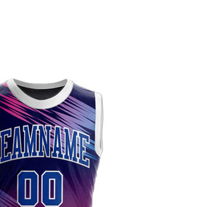 ชุดบาสเก็ตบอลแบบสปอร์ต โลโก้สั่งทำได้ ผ้าตาข่ายแห้งเร็ว ชุดเสื้อและกางเกงขาสั้น สำหรับฝึกซ้อมและแข่งขัน ผู้ผลิตชุดทีม - Product Image 2