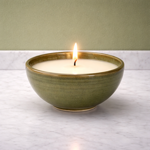 Recipiente de Cerámica para Velas con Diseño de Musgo Forestal, Tazón Ancho con Esmalte de Doble Tono, Resistente al Calor, Duradero, Reutilizable, para una Sola Vela, Decoración Elegante para el Hogar - Product Image 4