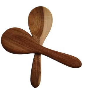 Cuillère de service en bois naturel, ustensile de cuisine, outil de cuisson et de mélange, ustensile de service durable, articles de cuisine - Product Image 3