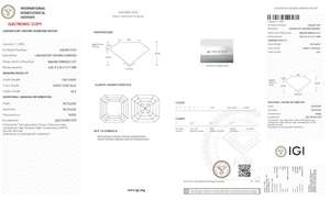 Diamante Suelto Cultivado en Laboratorio, Corte Pera, 3.5 Quilates, Azul Intenso, Certificado IGI, Claridad VVS - Product Image 2