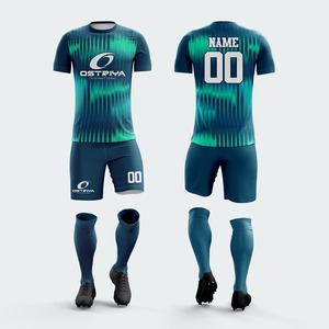 Custom Unisex <b>Soccer</b> Football Uniform Short Sleeve T-Shirt Digital Print Front 100% Polyester Plus Size 340g - Product Image 1