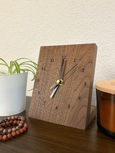 Minimalist Square Wooden Wall <b>Clock</b> Quartz Movement <b>Art</b> <b>Deco</b> Design High Quality Decorative Home Decor - Product Image 3