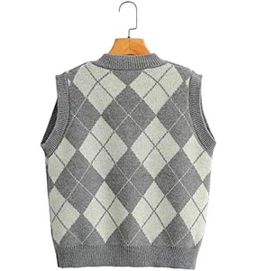 Cárdigan sin mangas transpirable para mujer, estilo casual de negocios - Chaleco de punto - Chaleco profesional suave y cálido para mujer - Product Image 2