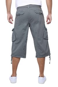 Men's Casual Summer 100% Polyester Cargo <b>Shorts</b> Solid Pattern Multi-Pocket Streetwear Lightweight Quick Dry OEM Service - Product Image 3