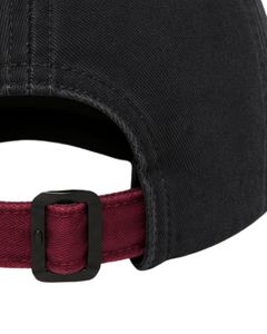 Casquette de baseball bicolore noire et bordeaux personnalisée par le fabricant, ajustable, unisexe, en coton, décontractée, sportive, mode, pour l'extérieur - Product Image 6
