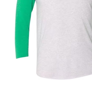 |   เสื้อยืดแขนราแกลนผู้หญิง สีขาวลายสก๊อตสีเขียว พิมพ์ลายตัวอักษร คอกลม ลำลอง ผ้าเจอร์ซีย์ แขน 3/4 ผ้าฝ้าย - Product Image 6