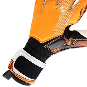 Gants de gardien de but de football avec paume renforcée améliorée, protection flexible des doigts, sangle de poignet sécurisée, grip en latex respirant - Product Image 4