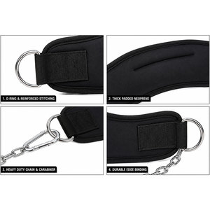 Cinturón ergonómico de neopreno con mosquetón reforzado, accesorio de fitness para entrenamiento de fuerza progresivo, cinturón de gimnasio - Product Image 3