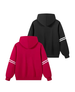 Color Block Winter Lined Breathable Eco-Friendly Boys Hoodie Pullover Sweatshirt Hooded Long Sleeve Fleece Polyester/Cotton - Product Image 2