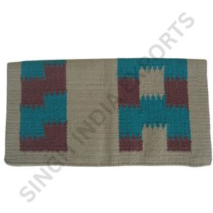 Couverture de selle géométrique en laine de Nouvelle-Zélande, tapis de selle pour cheval, doux, durable, respirant, pour l'équitation - Product Image 3