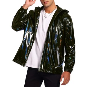 Customizable reflective Women’s <b>Jacket</b> | Metallic Lightweight <b>Zip</b>-<b>Up</b> <b>Jacket</b> | Wholesale & OEM Options Available - Product Image 2
