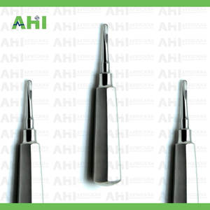 3 Élévateurs radiculaires dentaires torsadés à pointe droite 4 mm, instruments d'extraction chirurgicaux en acier, manuels, haute qualité, fabriqués au Pakistan, CE - Product Image 4