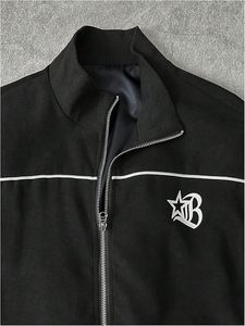 2 Piece <b>Set</b> for Men Y2k Streetwear Long Sleeve Zip Up Jacket and Baggy Pants Clothes - Product Image 4