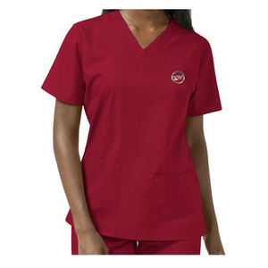 Ensembles d'uniformes médicaux professionnels basiques 2 pièces pour femmes et hommes, tenues d'infirmière, ensembles de gommage pour hôpital, réutilisables, extensibles, pour esthéticiennes - Product Image 3