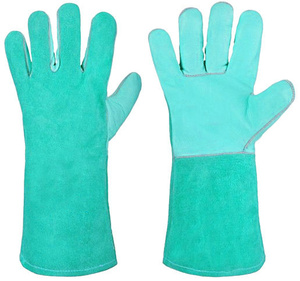 Guantes de Soldadura TIG de Alta Resistencia, Cuero de Cabra y Piel de Vacuno, Puño de Seguridad Grueso Antiestático para Seguridad Industrial - Product Image 4