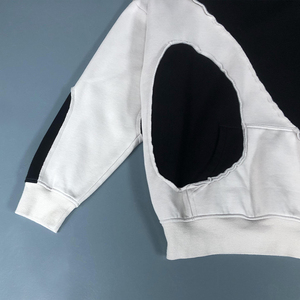 Sudadera con capucha corta para hombre, de la mejor calidad, holgada, gruesa, sin cordón, de forro polar 100% algodón, estilo crop, de gran gramaje, esencial, nueva. - Product Image 5