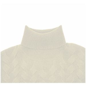 ODM OEM, jersey de cuello alto hecho a medida para mujer, manga larga de punto fino a la moda, estilo chino para otoño - Product Image 4