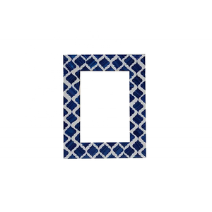 Luxury Design Handmade Eco-Friendly Durable Bone Inlay UV Printed Rustic Modern Rectangle Shape Photo <b>Frame</b> Tabletop - Product Image 5