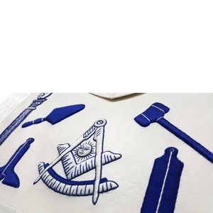 Tablier maçonnique en cuir personnalisé de haute qualité avec logo brodé magnétique, résistant à l'eau, style vintage, pour la vente en gros - Product Image 6