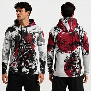 Orange <b>Black</b> Abstract Wave <b>Long</b> <b>Sleeve</b> Sublimation Hoodie Shirt Durable Lightweight Moisture Wicking <b>Gym</b> Wear Shirts - Product Image 5