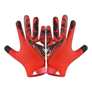 Gants de football américain en silicone respirant de haute qualité et très vendus, avec une surface entièrement en silicone, pour l'entraînement des joueurs professionnels - Product Image 1