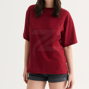 T-shirt pour femmes, coupe ample, uni, décontracté, streetwear, coton, haut d'été confortable, tendance, t-shirt pour femmes - Product Image 3