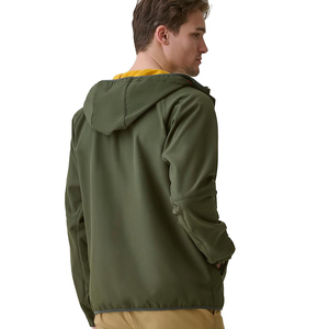 Custom Thermal Waterproof Windproof Breathable <b>Hooded</b> Zipper Outdoor Winter Wear Softshell <b>Rain</b> Coat Men's Softshell <b>Jacket</b> - Product Image 2