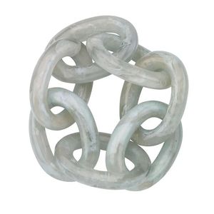 Blue Resin Chain Link Napkin Rings Set Modern Interlocking Design Stylish Dining <b>Table</b> Decor Wedding <b>Party</b> <b>Table</b> - Product Image 2