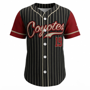 Camiseta de Béisbol Personalizada para Hombre, Diseño de Coyotes, Impresión Digital, Sin Mangas, Poliéster/Algodón, Secado Rápido, Transpirable, para Todas las Temporadas - Product Image 2