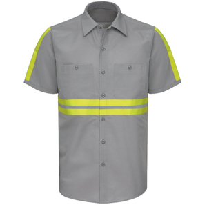 เสื้อกั๊กนิรภัยสะท้อนแสง เสื้อทำงานแบบสะท้อนแสง OEM เสื้อผ้าป้องกันสำหรับอุตสาหกรรม พร้อมโลโก้สั่งทำ - Product Image 5
