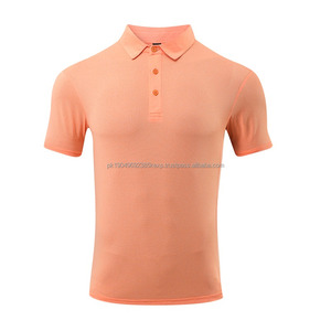 เสื้อโปโลผู้ชายแขนสั้นลำลอง, เสื้อโปโลผ้าฝ้ายลายขวางดีไซน์เรียบง่าย - Product Image 5