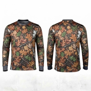 Men Autumn Animal Print Waterproof Moisture Wicking Polyester Full Sleeve Hunting Shirt <b>Camo</b> <b>Top</b> for Outdoor Wear - Product Image 4