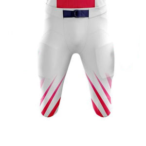 Uniforme de football américain de haute qualité, manches courtes, tissu en maille, OEM, maillot de football pour adultes, pantalon, vêtements d'équipe, séchage rapide, UPF 50 - Product Image 5