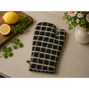 Gant de four en coton imprimé numériquement |   Gant de protection thermique rembourré pour la cuisine |   Gant de cuisine résistant à la chaleur et doux - Product Image 1