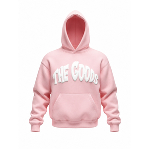 Sudadera Rosa Unisex Oversize de Forro Polar con Estampado y Bolsillo Frontal, Estilo Casual para Otoño - Product Image 1