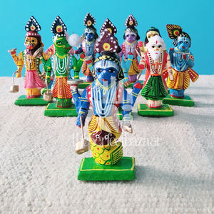 Theperfectbazaar Ensemble de décoration d'intérieur en bois Das Avatar, lot de 5 - Product Image 2