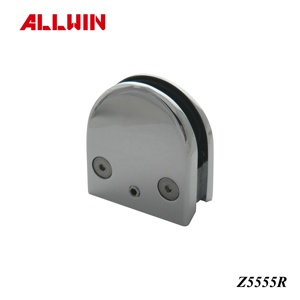 Stainless Steel Handrail Railing Holder with Glass Clamp Inch Measurement System Support Glass Clip - Product Image 6