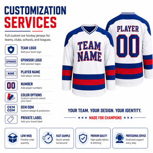 Custom Ice Hockey Jersey Wholesale Team Uniform Breathable Mesh Hockey Shirt OEM ODM Manufacturer - Product Image 3