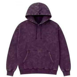 Men's Olive Green Hooded Sweatshirt Oversized Fit French Terry Cotton Casual Pullover with Front Pocket Autumn Wear - Product Image 4