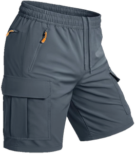 Shorts cargo pour hommes, 8 pouces, à poches frontales, séchage rapide, légers, respirants, pour le sport, la pêche, le travail, formels, 5 poches, personnalisables OEM - Product Image 5