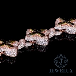 Premium Hip Hop Moissanite Diamond Bracelet Iced Out Tennis Chain for <b>Men</b> and Women High Quality 925 Silver Gold Plated Jewelry - Product Image 4