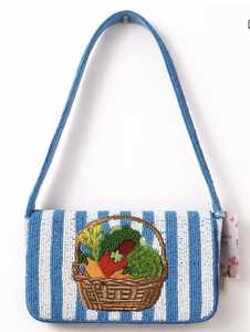 Sac bandoulière en toile à motifs multiples Sun Heart Lobster avec perles de rocaille, sac à rabat pour femme, idéal pour l'été et les vacances à la plage - Product Image 3